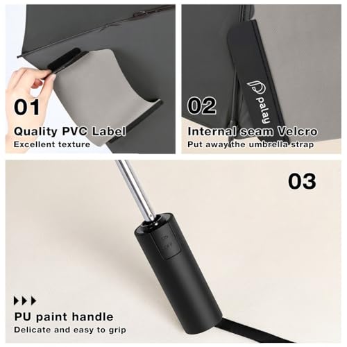Image of PALAY Umbrella for Rain Auto Open Windproof Waterproof Umbrellas One-Button Open Folding Travel Umbrella with Aluminum Alloy Shaft, Fiberglass Ribs &Wide Strap