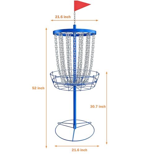 Image of Disc Golf Basket,Heavy Duty 24 Chain Portable Target