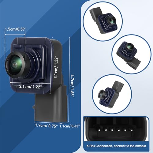 Image of Rear View Backup Camera Fit for Ford Explorer 2016-2018, Reversing Parking Assist Camera OE Replacement GB5Z-19G490-C, GB5Z-19G490-A