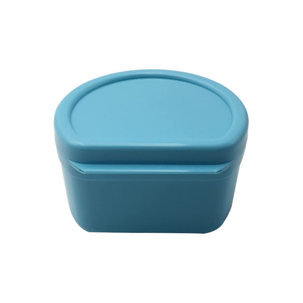 DIIOOMIEEU Denture Bath Box Cup, Care for Dentures, Clear, Mouth Guard, Night Guard & Retainers,Traveling