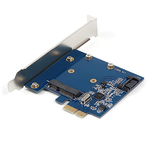 Tarjeta controladora de 2 puertos suave para Raid III MSATA SSD 6GB/S Pci-E X1 para PC de escritorio con adaptador de perfil bajo