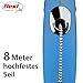 flexi® Classic S | 8m Seil Roll-Leine für kleine Hunde bis 12 kg | Blau | ausziehbare Hundeleine | Gewicht 228.8 gr | Maße 10.3 x 16.8 cm