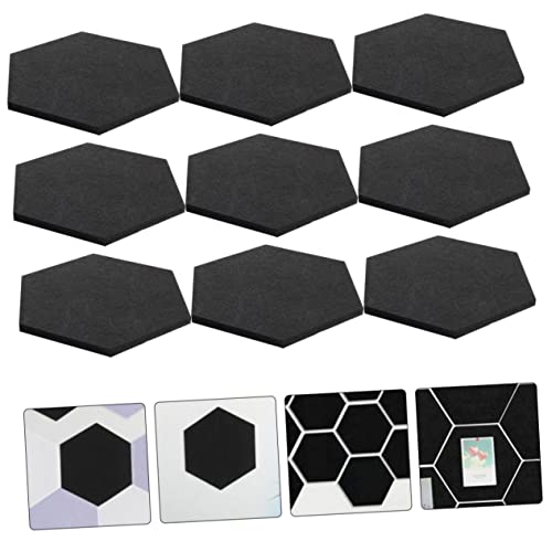 12pcs Paneles Hexagonales Absorbentes de Sonido para Pared, Adhesivos Decorativos Multifuncionales de Fieltro para Oficina y Hogar, Paneles Acústicos Aislantes para Notas, Fácil Instalación miniatura 4