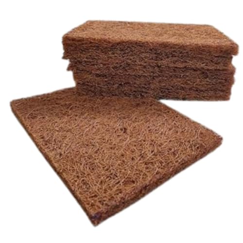 Image of Coco Coir Microgreen Grow Sheet 10 x 20 Inch (Pack of 2) | Natural Coconut Coir Hydroponic Grow Mat | Woven Coco Fiber Growing Pad for Microgreens, Wheatgrass, Herbs & Seed Starting