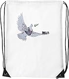 Banksy Street Art Peace Bird Kordelzug Sack Sack Wanderhalle