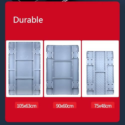 Carretilla plegable de acero resistente para uso industrial miniatura 5