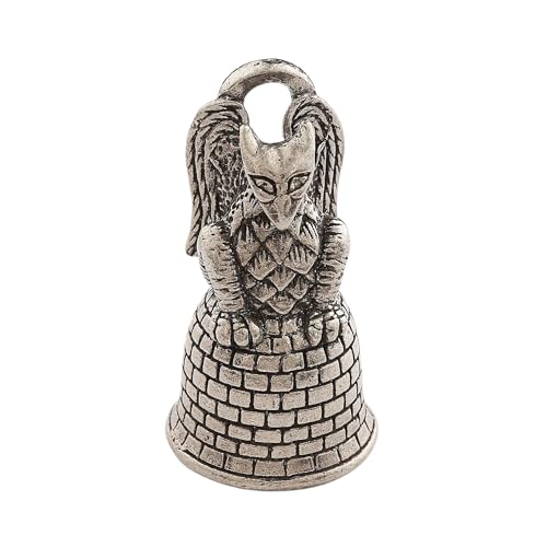 Image of Guardian Bell Animals Good Luck Bell w /Keyring & Black Velvet Gift Bag | Motorcycle Bell | Lead-Free Pewter | Made in USA