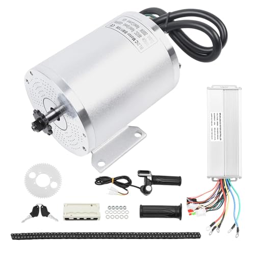 Resfirme 48V 2000W Electric Brushless Motor Kit 4300rpm Brushless Dc Motor Complete Kit 3-Speed...