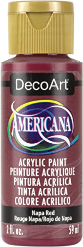 Image of DecoArt Americana Acrylics Paint, 2-Ounce, Napa Red