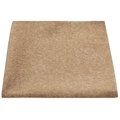 Luxury Camel Brown Donegal Tweed Pocket Square, Handkerchief, Tweed