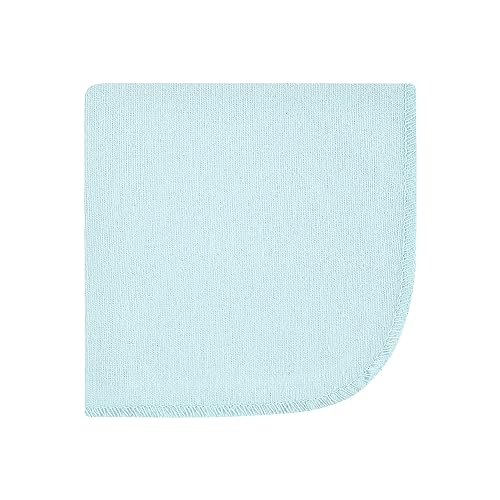 Image of Hudson Baby Unisex Baby Flannel Cotton Poly Washcloths, Boy Safari World 12-Pack, One Size