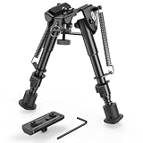 MidTen Bipods for Rifles M-Rail Sling Stud Bipod with Adapter Adjustable 6-9 Inches Aluminum