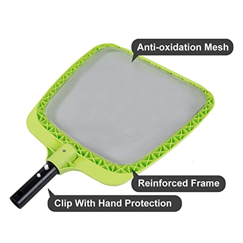 Sepetrel Pool Skimmer - Reinforced Frame & Large Opening Durable Nylon Leaf Rake Net,For Spa Pond Swimming Pool, Pool Cleaning Supplies And Accessories, (Pole Not Included) #TOP1