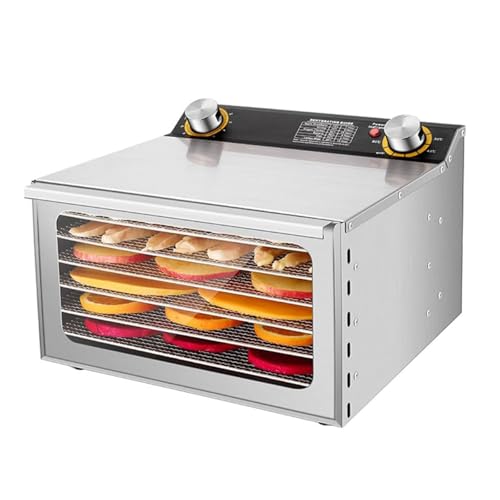 Food Dehydrator Machine, 6-Layer Fruit & Meat Dryer, 400W for Jerky, Mushrooms, Beef, Herbs, Yogurt – Ideal for Home & Professional Use
