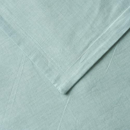 Image of 100% Pure Cotton 3 Layer Dohar, Single Bed Blanket Comforter, (60''X90'' / 152X230 CM), Uni Chambray, Skin Friendly Dohar, Color - Celadon Green