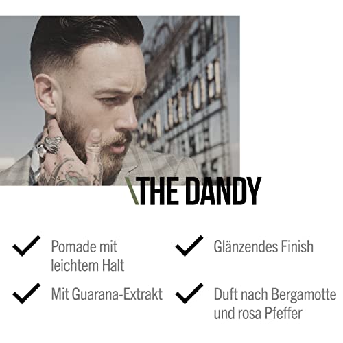 Seb Man The Dandy - Pomade mit leichtem Halt - Für ein glänzendes, glattes Finish - Für alle Haartypen - 1 x 75ml