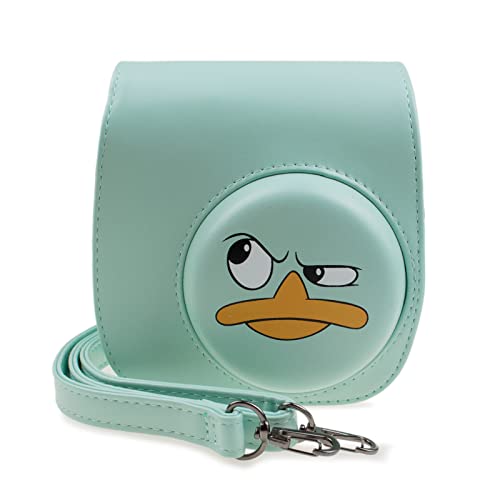 Rieibi Funda de piel sintética suave Mini 11, funda protectora para Fujifilm Instax Mini 11/Mini 9/Mini 8/Mini 8+cámara instantánea con correa de hombro ajustable (YZ) Cover