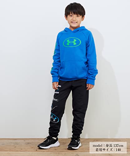 Under Armour UA Longshot LS 1.5 PRINT Boys' Training Fleece, Black / Phosphor Green, L2