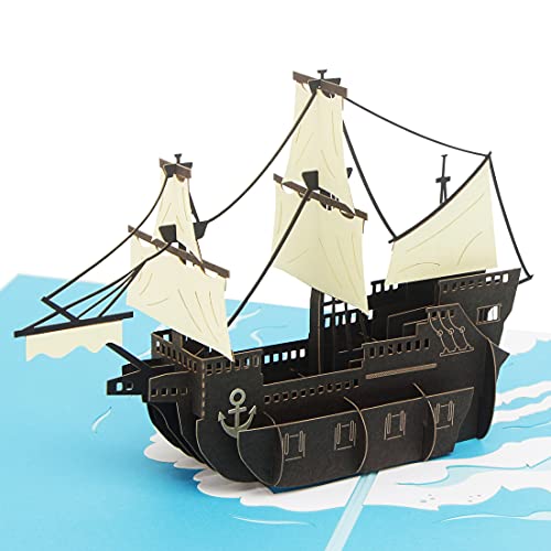 50% Off Ribbli 3D Sailboat Pop-Up Greeting Card with Envelope