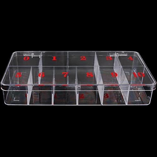 Beauticom USA Small Empty 11 Space Nail Art Tip Storage