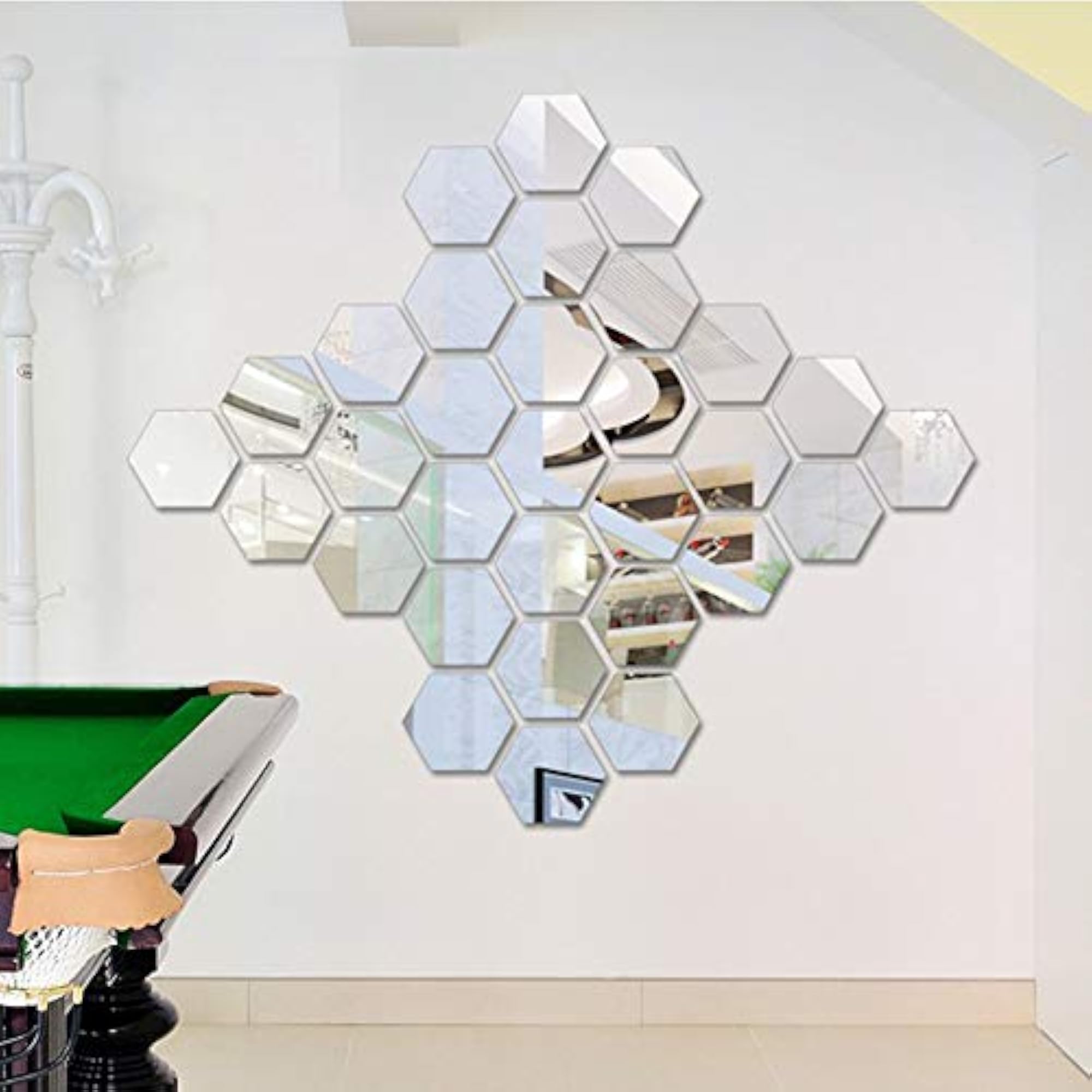Flexible Reflective Hexagon Mirror Sheets Self-Adhesive