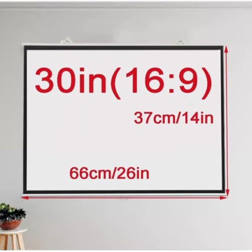 Pantalla Manual para Proyector 60 Pulgadas 4:3 HD miniatura 7