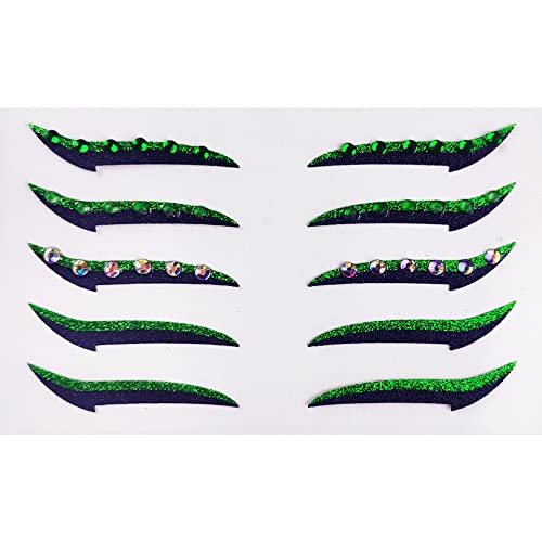 Eyeliner Sticker, 5 pares de adhesivos para ojos con brillo miniatura 4