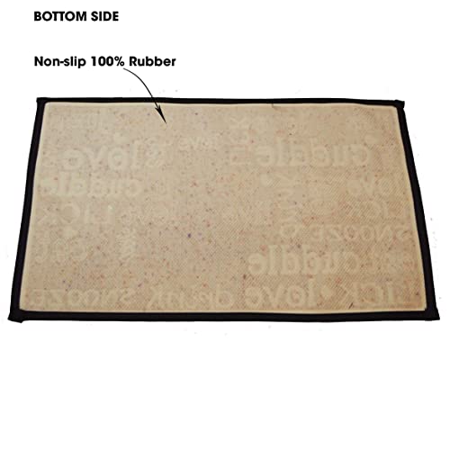 PetRageous-10218-Cuddles-Tapestry-Dog-and-Cat-Non-Skid-Machine-Washable-Placemat-for-Pet-Feeding-Areas-with-Rubber-Backing-13-Inch-by-19-Inch-for-Dogs-and-Cats-Multi-Colored