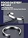 Bandmax Stainless Steel Cuff Bracelets for Men Women High Polished Metal Open Cuff Bangle Bracelet Arm Cuff Adjustable Mens Womens Fashion Jewelry