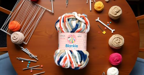 Image of M.G ENTERPRISE Knitting Yarn Thick Chunky Wool, Blankie Rusty 100 GMS Best Used with Knitting Needles-CO Art-ADJI