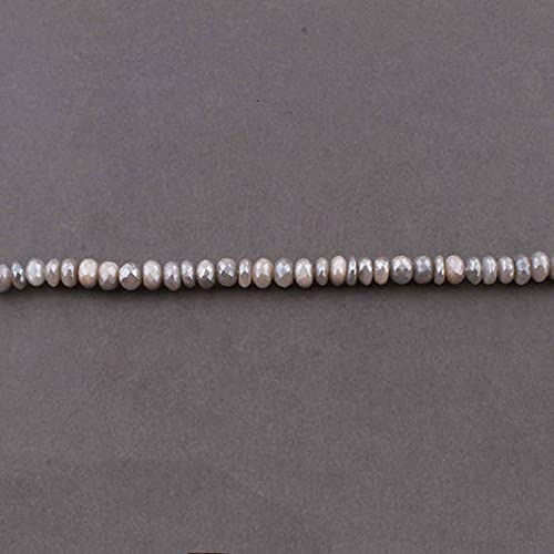 Pierre de lune grise perles rondelles facettées 7mm pour réparer et personnaliser vos colliers