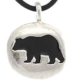 Bear Animal Spirit Totem Pendant Necklace - Durable Pewter - Bonus Cord Necklace