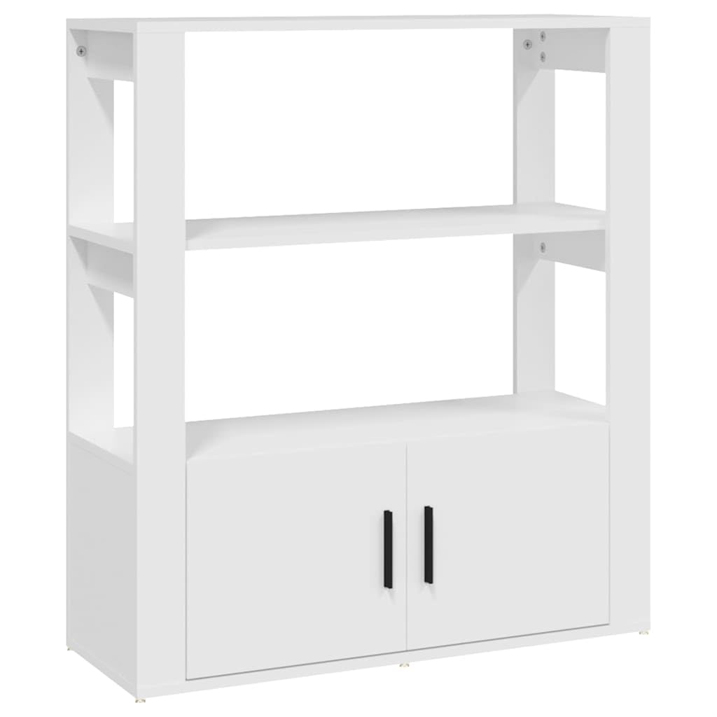 Credenza bianca, 80 x 30 x 90 cm, in legno