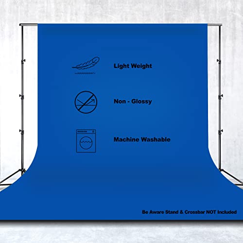 Julius Studio 10 X 12 Ft. Blue Chromakey Backdrop Screen Photo Background, Premium Synthetic Fabric 150 Gsm Thicker Material, Professional Photography Vfx Video Studio, Events, Streaming, Jsag829 #TOP2