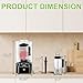 Commercial Blender for Smoothies 2200W, 80 Oz, 15 Speeds, 6-leaf Stainless Steel Blade, Heavy-Duty Commercial Blender for Smoothies, Ice Crush, Shakes, Self-Cleaning, Black