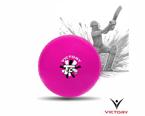 Image of Victory T-20 Synthetic Cricket Ball for Tournament and Street Match - Wind Ball (Pink)