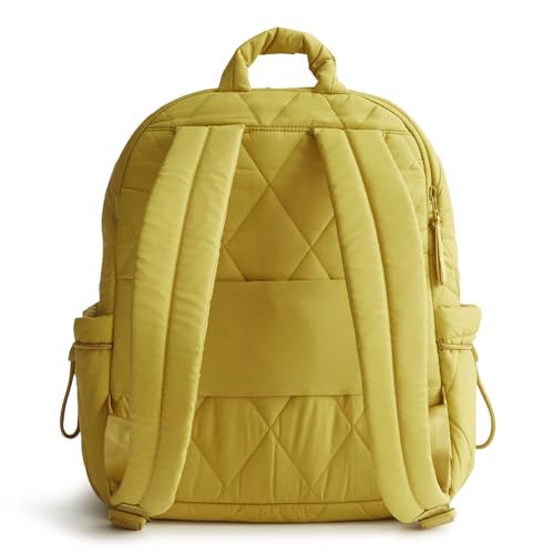 Image of Vera Bradley Women's Featherweight Bancroft Backpack, Golden Olive, One Size
