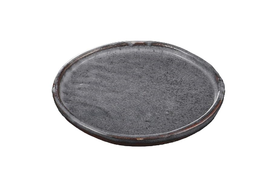 Amazon.co.jp: 鼠志野(玉山窯) 6寸皿[20×19.5×2.1cm]|和食器の中
