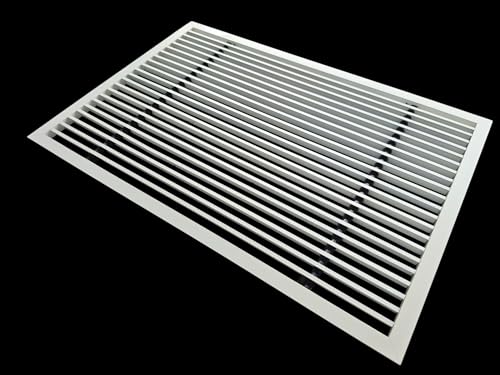 Image of Premium Central air Conditioning Grille- Linear Bar Grilles - Aluminium Powder Coated Grill, Ventilation Grill, Home Grill, ac Jali, Grill for Wall, Sidewall and Ceiling (18 inch * 12 inch)