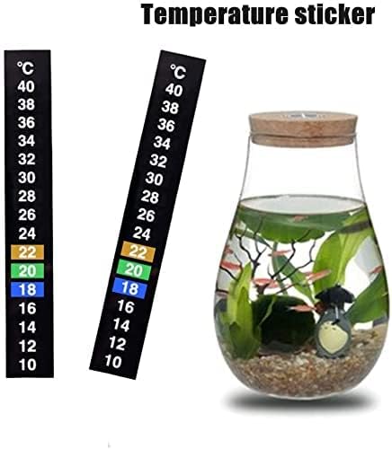 CENPEK 3Pcs Thermometer Streifen Aquarium Fisch Thermometer Temperatur Aufkleber Digital Dual Scale