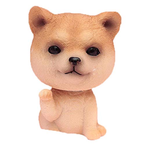 Corwar Decoración del tablero de instrumentos del interior del coche, exhibición interior de la decoración Muñecas encantadoras para perros con cinta de doble cara chic