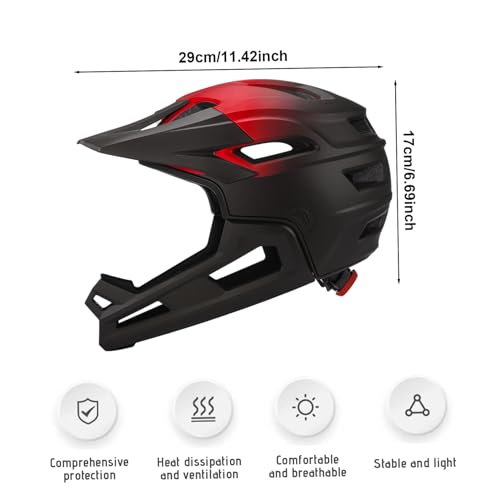 Casco integral de bicicleta desmontable que absorbe los golpes para montaña 5