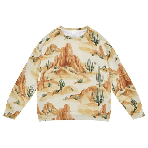 JUNZAN Western Cactus Deep Canyons Little Kids Pullover Hoodie Fleece Fall Tops Shirts Athletic 4T