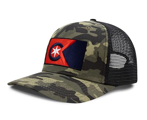 Image of International Tie City Hat for Men and Women, Adjustable Snapback Trucker Baseball Cap with Embroidered Patch