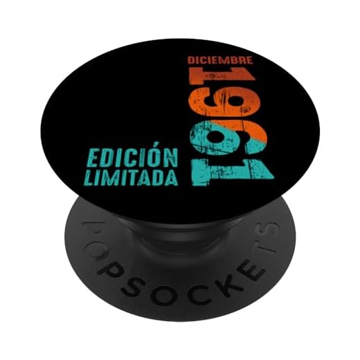 Edición limitada Diciembre 1961 Año Retro 1961 Vintage 1961 PopSockets PopGrip Intercambiable