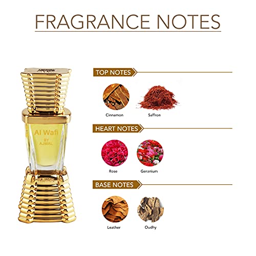 Ajmal Al-Wafi Attar | Spicy & Floral Fragrance | Unisex Non-Alcoholic | Long Lasting Attar Men & Women - 10 ML - Image 4