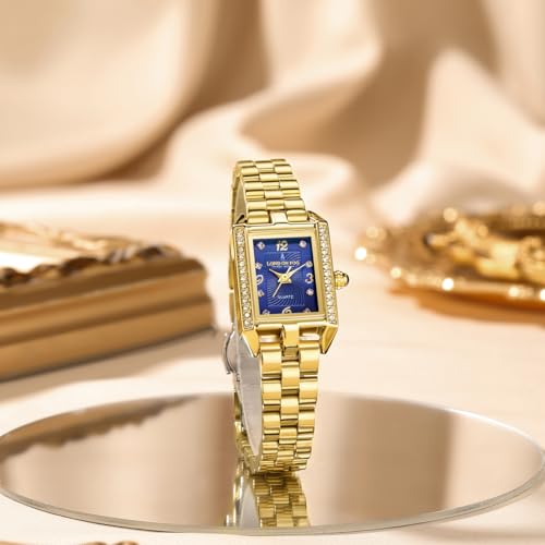 Image of London Fog Gresham Collection Watch for Women with Rectangular Dial, Crystal Hour Markers, Quartz Movement, Stainless Steel Strap and Water Resistant - LFW20002