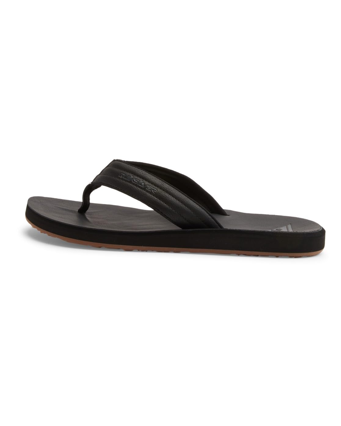 Męskie japonki Quiksilver Carver Nubuk dla mężczyzn, Czarne (Solid Black Sbkm)