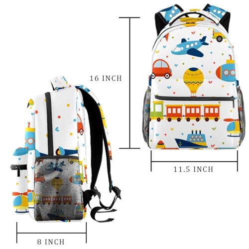 Sac à dos d'école multicolore pour ados et enfants | 29.4x20x40cm