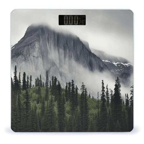 Báscula digital de baño de vidrio templado 400 lb miniatura 1